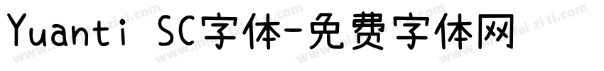 Yuanti SC字体字体转换
